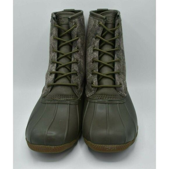 Sperry Mens Size 12 Saltwater Camo Water Resistant Lace Up Duck Boots Shoes - Picture 5 of 9